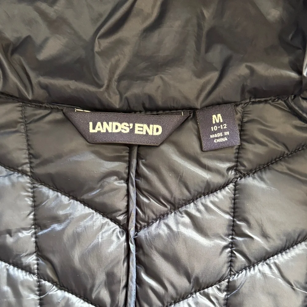 Lands' End Women's Navy Primaloft Puffer Jacket - Picture 6 of 8